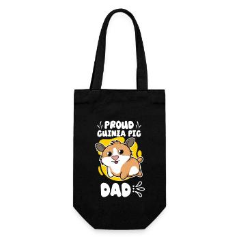Guinea Pig Lover Furry Potato Gift Idea - Geschenkbeutel für Flaschen - Schwarz - Vorne