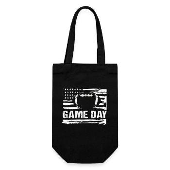 Jour de match US Flag American Football Lovers - Sac à bouteille - noir - Devant