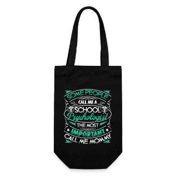 School Psychologist School Psychologist Mommy - Gift Bag for Bottles - black - Front