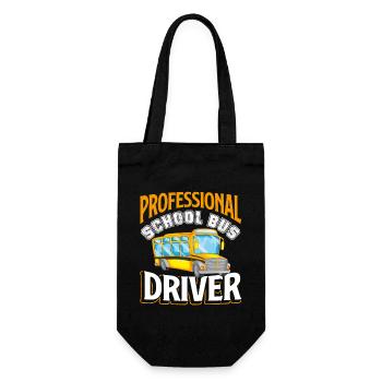 School Bus Driver Professional School Bus Driver - Gift Bag for Bottles - black - Front