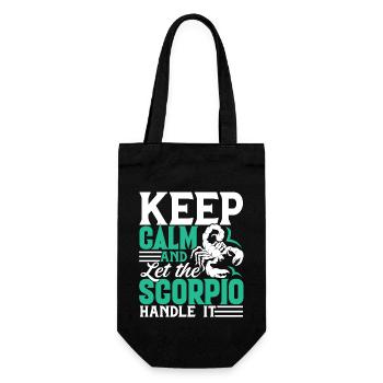 Scorpio Keep Calm And Let The Scorpio Handle It - Gift Bag for Bottles - black - Front