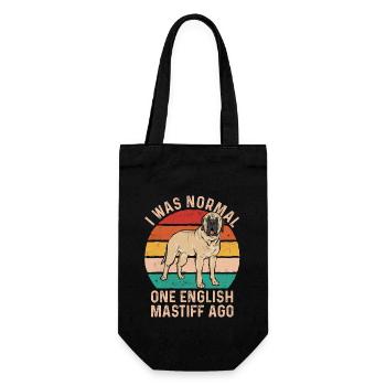 Mastiff Dog Old English Mastiff - Gift Bag for Bottles - black - Front