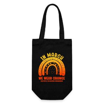 In March We Wear Orange - Gift Bag for Bottles - black - Front