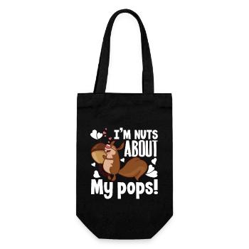 Squirrel Squirrel Nuts About My Pops - Gift Bag for Bottles - black - Front
