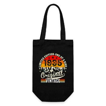 Idée cadeau d’anniversaire vintage originale 1935 - Sac à bouteille - noir - Devant