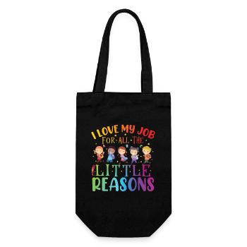 Teacher Assistant Educator Teaching - Gift Bag for Bottles - black - Front