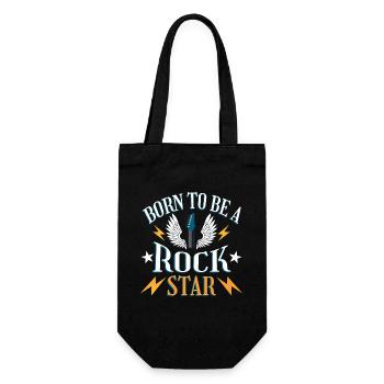 Drôle de guitare Rock Star Guitariste Guitariste - Sac à bouteille - noir - Devant