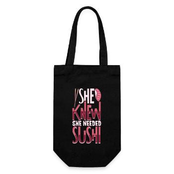 Sushi Fan Japanese Food Foodie Cuisine Japan - Gift Bag for Bottles - black - Front