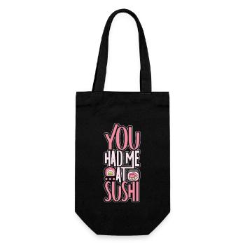 Sushi Fan Japanese Food Foodie Cuisine Japan - Gift Bag for Bottles - black - Front