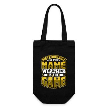 Funny Meteorology Meteorologist Weather Lover - Geschenkbeutel für Flaschen - Schwarz - Vorne