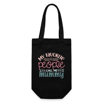 My Favorite Peope Call Me Mummy - Gift Bag for Bottles - black - Front