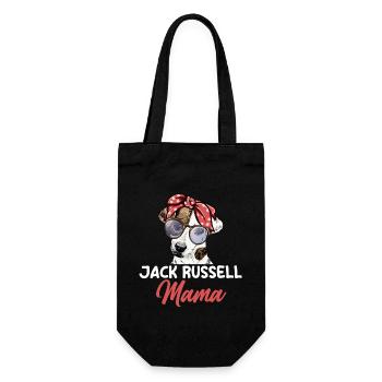 Dog Jack Russell Mama - Gift Bag for Bottles - black - Front