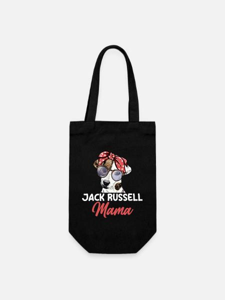 Chien Jack Russell Mama - Sac à bouteille - noir