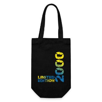 2000 Limited Edition Birthday Gift Wife Husband - Gift Bag for Bottles - black - Front