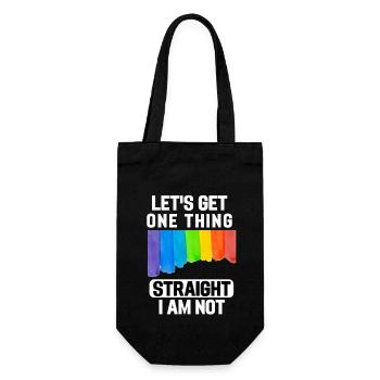 Watercolors Rainbow Gay Pride Gift LGBT - Gift Bag for Bottles - black - Front