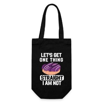 Ace Pride Mois Donut LGBTQ Cadeau Asexuel - Sac à bouteille - noir - Devant