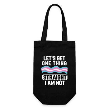 Transgender Pride Month LGBT Gift Transsexual - Gift Bag for Bottles - black - Front