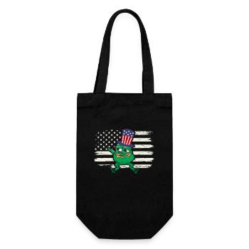 Dab Frog 4 juillet patriotique USA Amérique - Sac à bouteille - noir - Devant