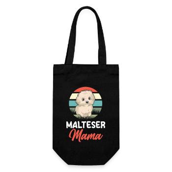 Dog Maltese Mama - Gift Bag for Bottles - black - Front