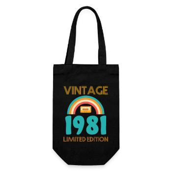 T-shirt né en 1981 - Sac à bouteille - noir - Devant