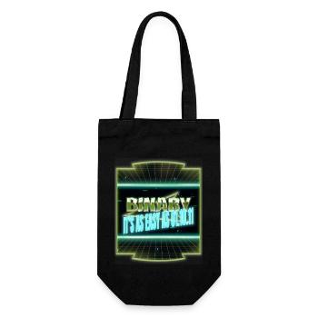 hacking computer equestrian geek fingers computer - Geschenkbeutel für Flaschen - Schwarz - Vorne
