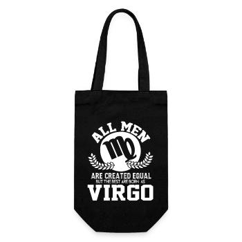 Virgo Only The Best Men Are Born As Virgo - Gift Bag for Bottles - black - Front