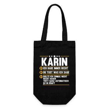 Karin - Geschenkbeutel für Flaschen - Schwarz - Vorne