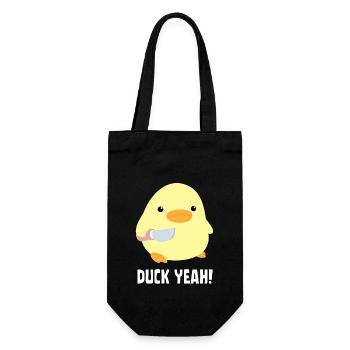 Canard oui - Canard au couteau canard avec couteau - Sac à bouteille - noir - Devant