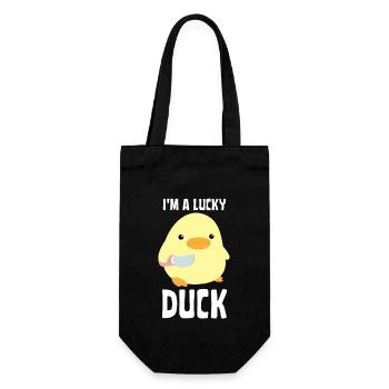 I’m A Lucky Duck - Canard au couteau Ente mit Messer - Sac à bouteille - noir - Devant