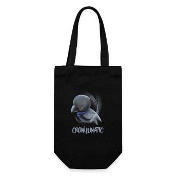 Crow / Raven: Raven Lunatic - Gift Bag for Bottles - black - Front
