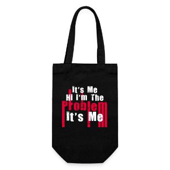 It's Me, Hi, I'm The Problem - Gift Bag for Bottles - black - Front