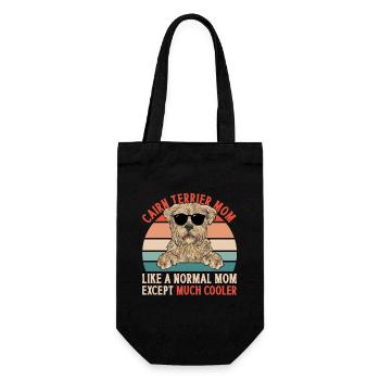 Cairn Terrier Hund - Geschenkbeutel für Flaschen - Schwarz - Vorne