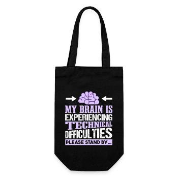 Quote Epilepsy Awareness Fighters - Gift Bag for Bottles - black - Front