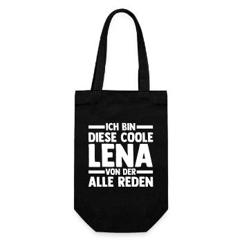 Lena - Geschenkbeutel für Flaschen - Schwarz - Vorne