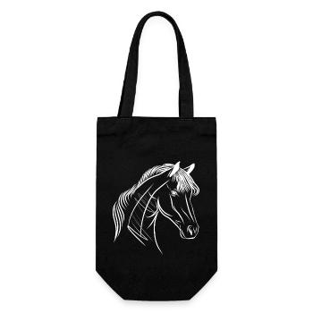 Beau cheval - Sac à bouteille - noir - Devant