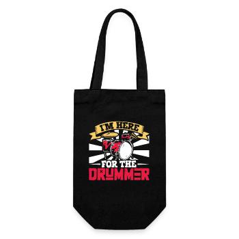 Schlagzeuger Drums Music Drum Set Drumming - Geschenkbeutel für Flaschen - Schwarz - Vorne