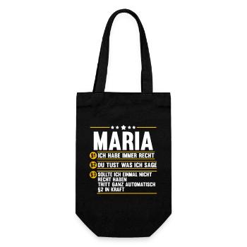 Maria - Geschenkbeutel für Flaschen - Schwarz - Vorne