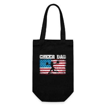 4 juillet Drapeau américain Encouragez papa papa patriotique père - Sac à bouteille - noir - Devant