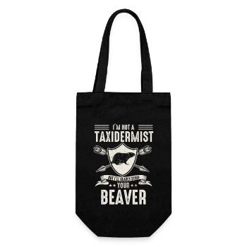 Je ne suis pas taxidermiste, je me ferai un plaisir de farcir les castors - Sac à bouteille - noir - Devant