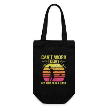 Can't work today My arm is in a - Gift Bag for Bottles - black - Front