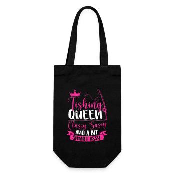 Drôle de pêche à la truite Queen Femmes - Sac à bouteille - noir - Devant