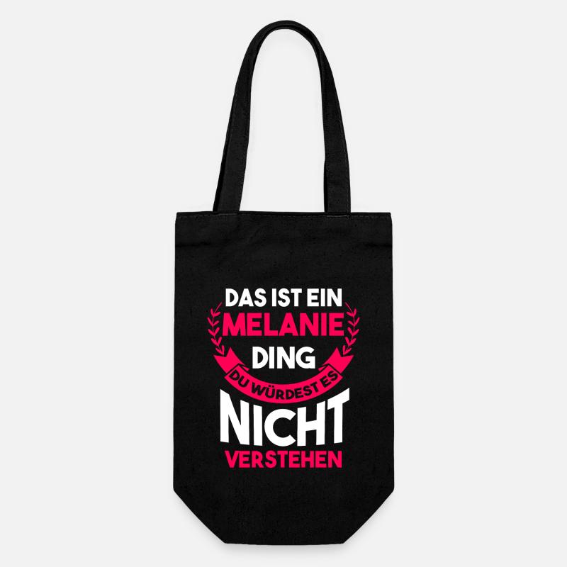 Melanie - Geschenkbeutel für Flaschen - Schwarz