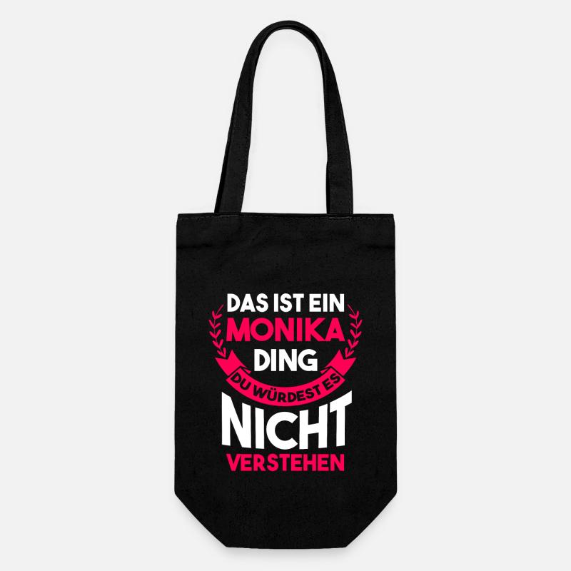 Monika - Geschenkbeutel für Flaschen - Schwarz