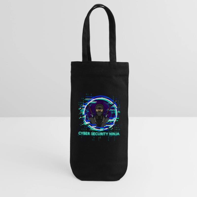 Cyber Security Ninja Programmer Nerd Design Gift Bag for Bottles