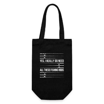Ouais, j’ai vraiment besoin de toutes ces cannes à pêche - Sac à bouteille - noir - Devant