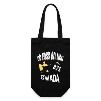Idee Cadeau Guadeloupe 971 Gwada Cé Foss An Nou - Sac à bouteille - noir - Devant