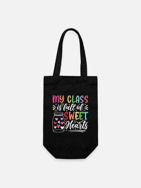 Ma classe est pleine de cœurs doux - Sac à bouteille - noir