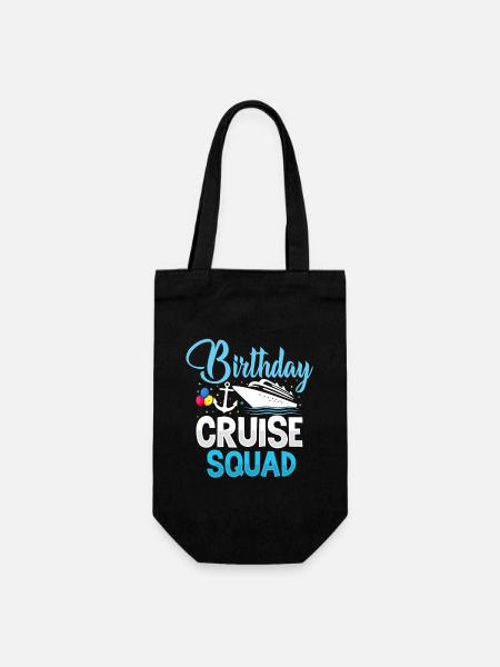 Anniversaire Croisière Escouade Croisière Vacances Drôle d’équipage - Sac à bouteille - noir