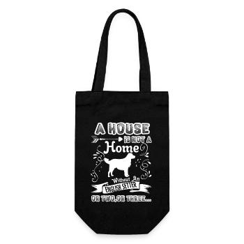 English Setter Home Without English Setter - Gift Bag for Bottles - black - Front