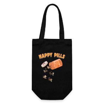 Happy Pills Maine Coon Cat Drôle d’Amant Chaton - Sac à bouteille - noir - Devant